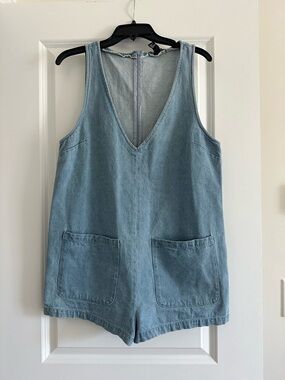 Denim romper